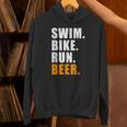 Swim Bike Run スイム バイク ラン ビール トライアスロン トライアスロン スポーツ メンズ レディース パーカー