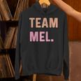 Team Mel 名前 パーカー