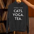 Things I Love Cats Yoga Tea Fun Cat ヨガtシャツ パーカー