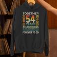 Together 54 Years Forever To Go 結婚54周年記念 パーカー