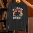Vintage Retro Needs More ガーリック ガーリック ニンニク科医 クックシェフ パーカー