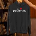 アイ・ハート・フェンサー-アイ・ラブ・フェンシング パーカー