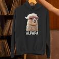 アルパカ・パパ・アルパパ・ラマ・パパ・アルパカ・パパ・ワーター・ワンダリングalpapa パーカー