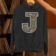 イニシャル 名前 文字 J アルファベット 民芸風 パーカー