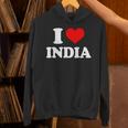インド I Heart India I Love India パーカー