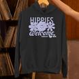 ウッドストック・ヒッピーズ・ウェルカム・スマイリング・フラワーズ 長袖tシャツ パーカー