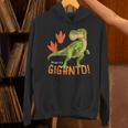 ギガントサウルス、最大の恐竜-カラフルで楽しいデザイン パーカー