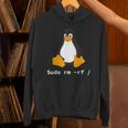 コンピューター -Udo Rm -Rf Tux Linux ペンギン プログラマー パーカー
