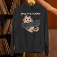 スケートボード猫sk8スケートボードで保存 パーカー