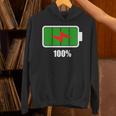 バッテリー100シャツ残量バッテリーフルパワーバッテリーフル。 長袖tシャツ パーカー
