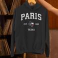 パリテキサスtx ビンテージ州旗スポーツデザイン パーカー