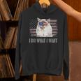 ラグドールキャット I Do What I Want Retro Usa おもしろ猫 パーカー