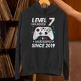 レベル 7 アンロック ビデオゲーム 7歳の誕生日 7歳の男の子 パーカー