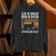 猫は素晴らしい ビールは美味しい、そして人々はクレイジー ビルマ猫 パーカー