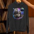 銀河系の面白いフェレット フェレット 長袖tシャツ パーカー
