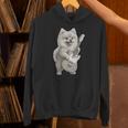 面白いtシャツ ポメラニアン 犬 ギター イヌ メンズ 犬好き グッズ かわいい おもしろ 面白い 服 ネタ 長袖tシャツ パーカー