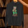 面白いレプラコーン猫、ハッピーセントパトリックデー パーカー
