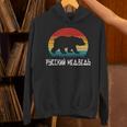面白いロシア語 ロシアのクマのシルエット ロシア 長袖tシャツ パーカー