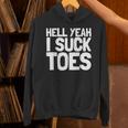 面白い足フェチ つま先を吸う ジョーク 地獄 Yeah Iuck Toes パーカー
