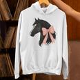 Cute Horse Pink Coquette Bow Horse Lover Unisex Hoodie
