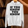 If You Know You Know パーカー