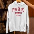 Paris Texas Tx ビンテージスポーツデザイン レッドデザイン パーカー