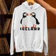 アイスランドのキュートなパフィン2個 パーカー