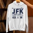 ヴィンテージ ニューヨーク Jfk 空港コード トラベルデイ レトロ Nyc 長袖tシャツ パーカー