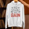 裏面にプリント No Pain No Gainign No Pain No Gain Meme パーカー