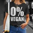 0 ビーガンゼロ パーセントビーガンカーニボア Tシャツ 彼女への贈り物