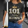 101歳の誕生日王 101歳の誕生日パーティー Tシャツ 彼女への贈り物