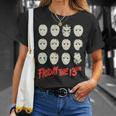 13日の金曜日 ハロウィン デザインマスク 長袖tシャツ Tシャツ 彼女への贈り物