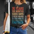 30年記念日 彼 彼女 カップル 30回目の結婚 Tシャツ 彼女への贈り物