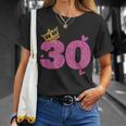 30歳の誕生日 王冠 30歳 誕生日 Tシャツ 彼女への贈り物