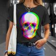 3Dスカル。 Tシャツ 彼女への贈り物