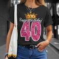 40歳 ハッピーバースデー キュート 40歳 誕生日 マッチング Tシャツ 彼女への贈り物