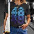 48ラッキーナンバー48歳の誕生日のスポーツチーム Tシャツ 彼女への贈り物