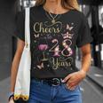 48歳、48歳の女王の誕生日、48歳の誕生日に乾杯。 Tシャツ 彼女への贈り物