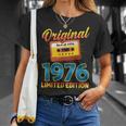 50 歳の誕生日プレゼント男性 1976 年 レトロ ビンテージ テープ Tシャツ 彼女への贈り物