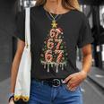 67 Six Seven Dripping Christmas Tree Rugby Brainrot Tank Top T-Shirt Gifts for Her