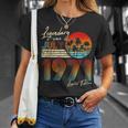 7月誕生日ギフト50年ヴィンテージ1971年生まれ。 Tシャツ 彼女への贈り物
