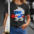 8ビット80年代レトロクラシックビデオゲームキャラクターダグヒーロー Tシャツ 彼女への贈り物