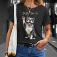 American Bully Pitbull Dog Love Support And Proud Bully Mom T-Shirt Gifts for Her