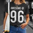 Awesome At 96 面白い96歳の誕生日のお祝いに 長袖tシャツ Tシャツ 彼女への贈り物