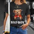 Bad Boy Teddy Bear Graphic tyle Fun Tシャツ 彼女への贈り物
