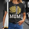 Baseball Mom Game Day Baseball Season Mama Girl Gold T-Shirt Gifts for Her