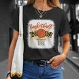 Basketball Mom Bleached Leopard 母の日 バスケットボール ママ Tシャツ 彼女への贈り物