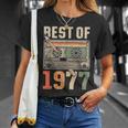 Best Of 1977 オールド・カセット 49歳の誕生日 レトロ Tシャツ 彼女への贈り物
