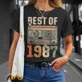 Best Of 1987 オールド・カセット 39歳の誕生日 レトロ Tシャツ 彼女への贈り物