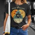 Don't Panic Life Universe Everything 42F 宇宙愛好家 Tシャツ 彼女への贈り物